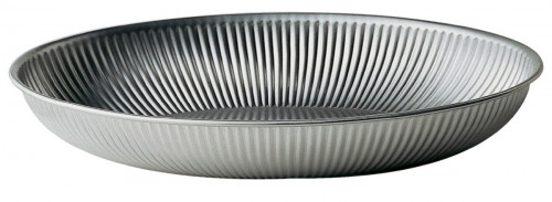Corbeille ovale inox 26x18x3,5 cm Degrenne