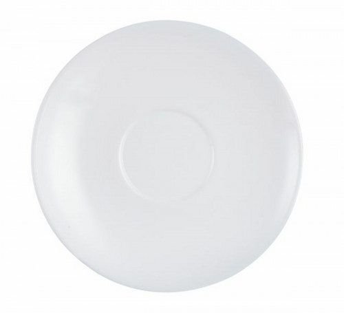 Sous-tasse à thé rond blanc verre opal Ø 14 cm Restaurant Arcoroc