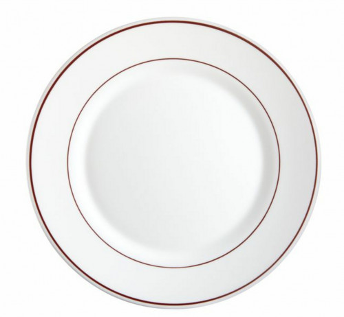 Assiette plate rond blanc verre opal Ø 23,5 cm Restaurant Filet Bordeaux Arcoroc