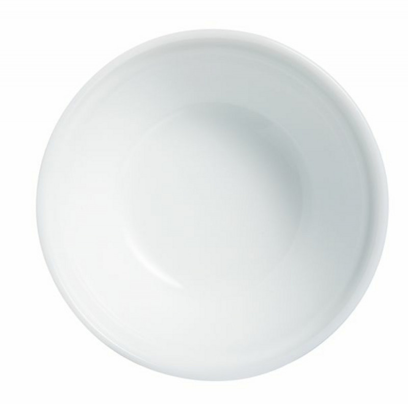 Coupelle rond blanc verre opal Ø 12 cm Restaurant Arcoroc