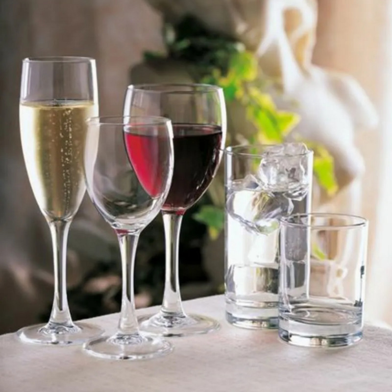 Verre à pied verre trempé 19 cl Princesa Arcoroc