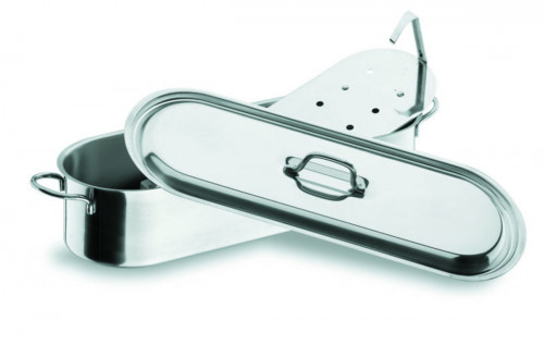 Poissonnière rectangulaire inox 50x19x11 cm Lacor