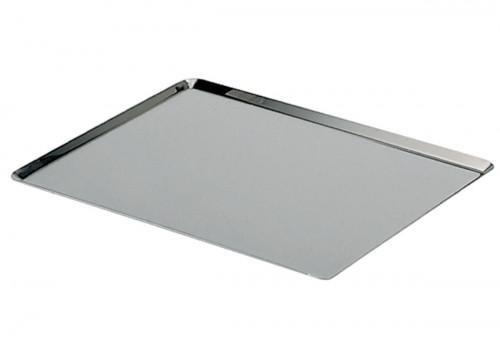 Plaque pâtissière GN 1/1 non perforé inox GN 1/1 53x32,5x1 cm 1 mm Bords pincés De Buyer
