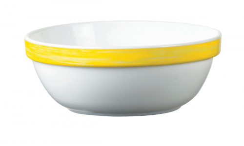 Coupelle rond jaune verre opal Ø 12 cm Brush Arcoroc
