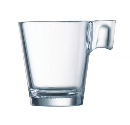 Tasse à café rond transparent verre trempé 8 cl Ø 7,6 cm Aroma Arcoroc