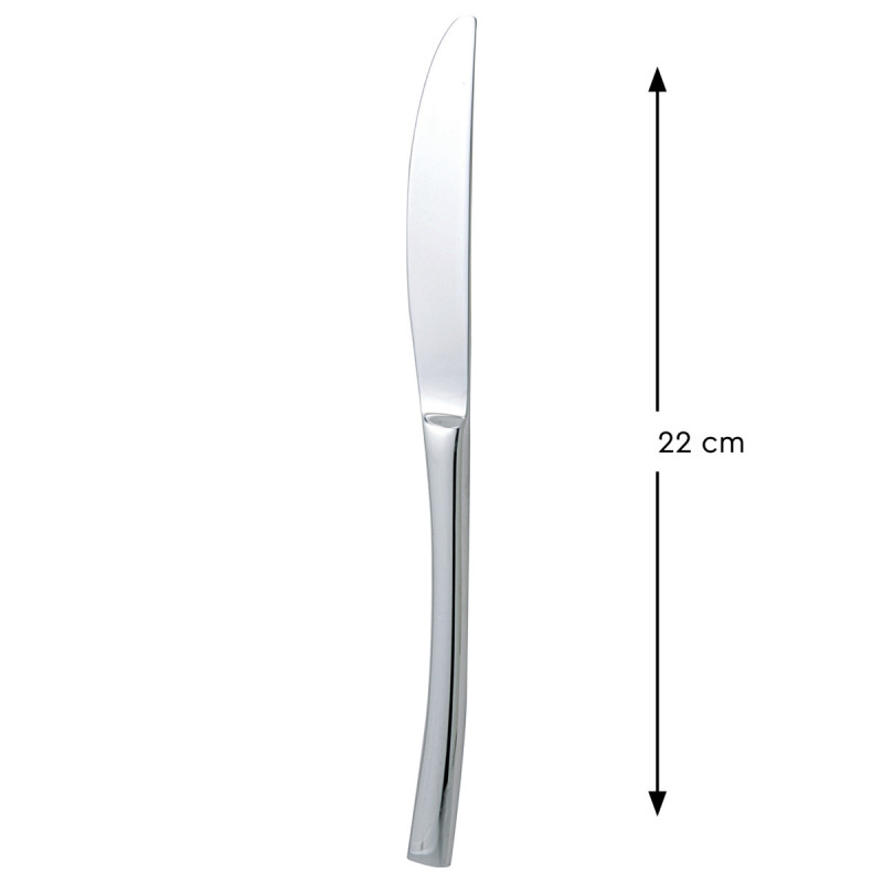 Couteau à dessert monobloc cranté 22 cm Style 180 Pro.mundi