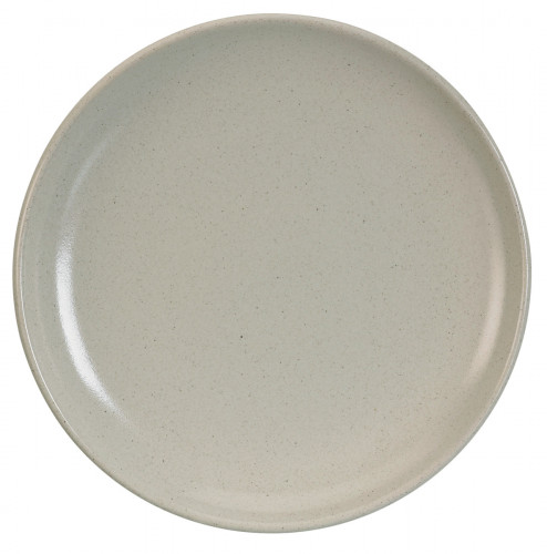 Assiette plate rond écru grès émaillé Ø 27 cm Gres Couleur Pro.mundi