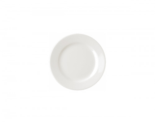 Assiette plate rond ivoire porcelaine vitrifiée Ø 17 cm Banquet Rak