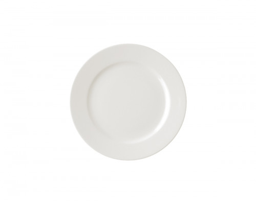 Assiette plate rond ivoire porcelaine vitrifiée Ø 21 cm Banquet Rak
