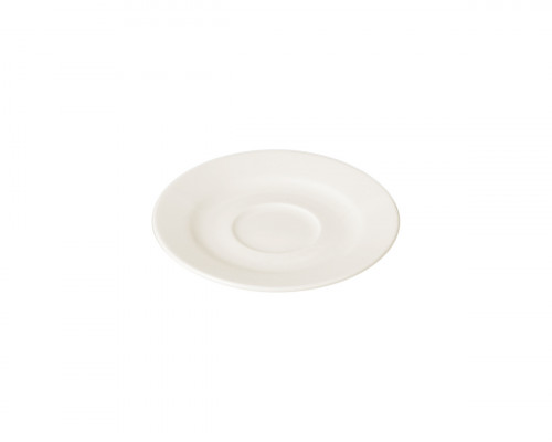 Sous-tasse à expresso rond ivoire porcelaine vitrifiée Banquet Rak