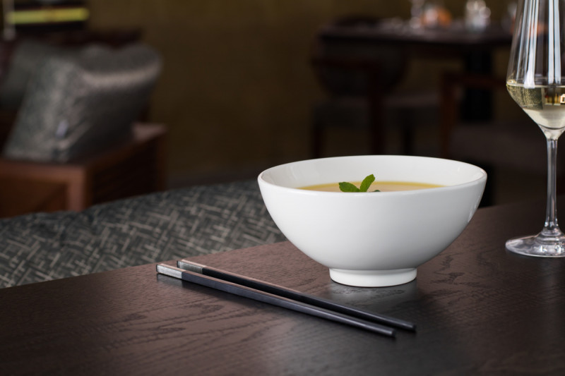 Saladier rond ivoire porcelaine vitrifiée Fine Dine Rak