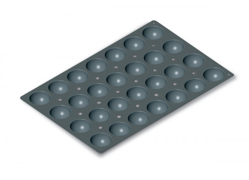 Plaque 28 demi-sphères silicone Pâtissier 60x40x3,5 cm Moulflex Pro De Buyer