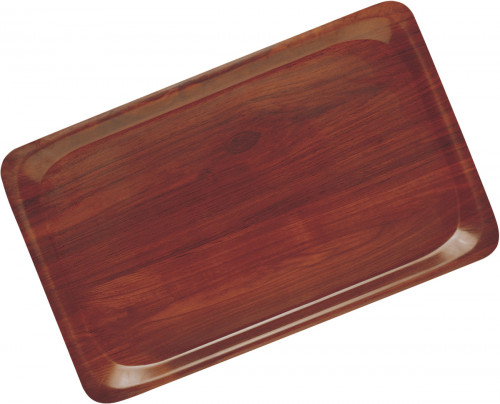 Plateau bois compresse marron 46x36 cm Capri Cambro