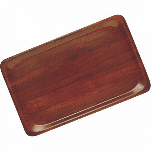 Plateau bois compresse marron 38x27 cm Capri Cambro