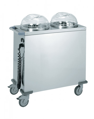 Chariot chauffant à niveau constant pour assiettes D18-29cm inox 1500 W 230v Tournus