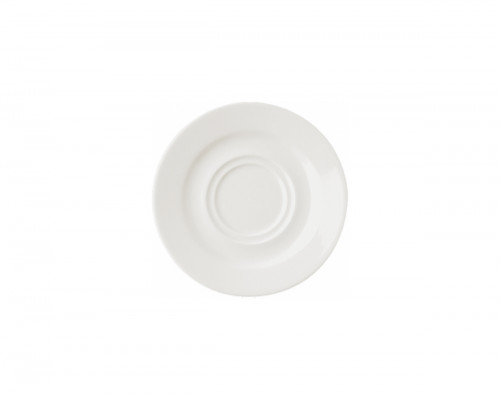 Sous-tasse à déjeuner rond ivoire porcelaine vitrifiée Banquet Rak