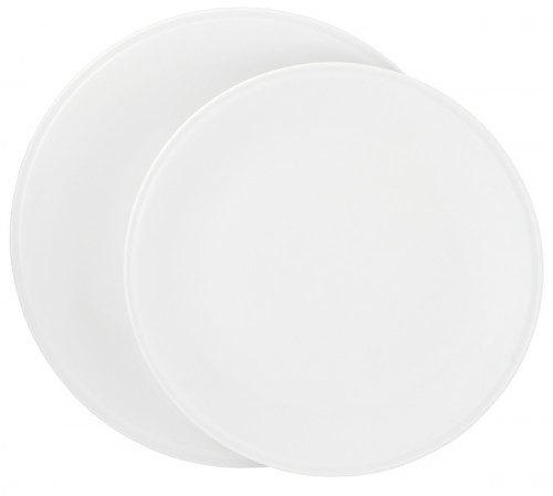 Assiette à pizza rond blanc porcelaine vitrifiée Ø 31,5 cm Pro.mundi