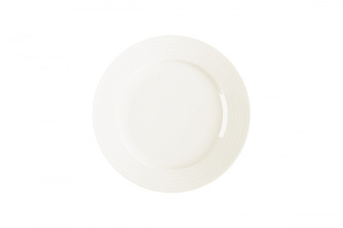 Assiette plate rond ivoire porcelaine vitrifiée Ø 27 cm Rondo Rak