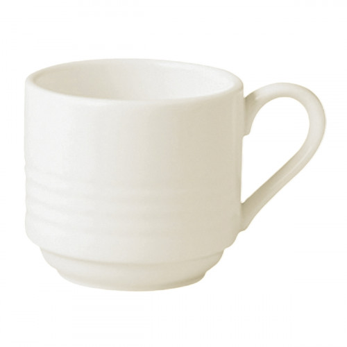 Tasse à expresso rond ivoire porcelaine vitrifiée 9 cl Ø 6 cm Rondo Rak