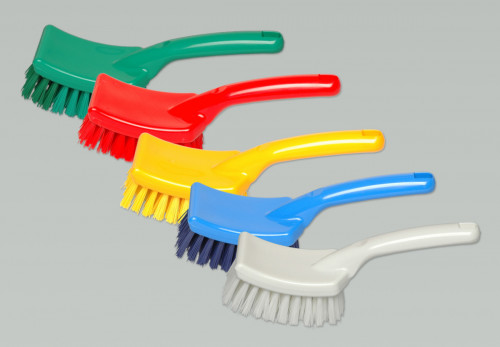 Brosse à manche mi-dur blanc 27,5 cm Brosshygien Thomas