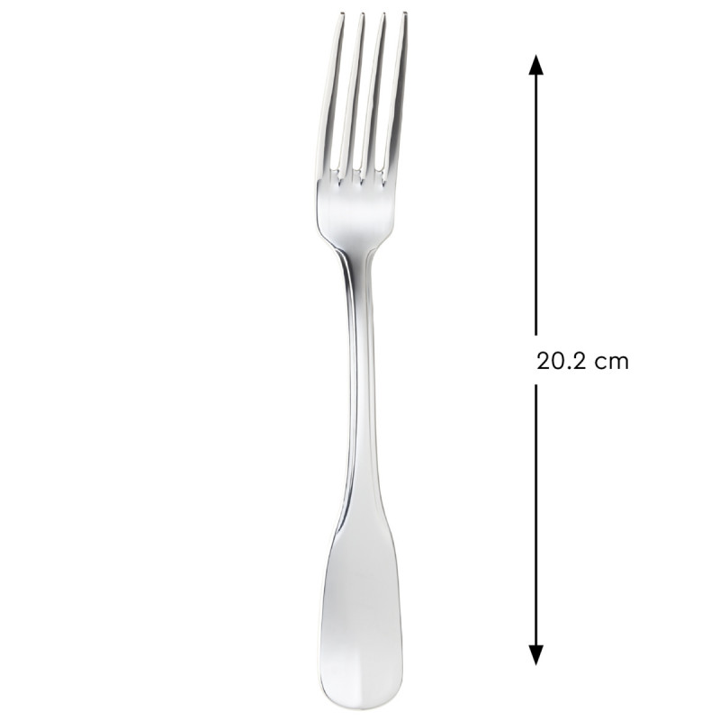 Fourchette de table inox 18/10 20,2 cm Vieux Paris Pm Pro.mundi