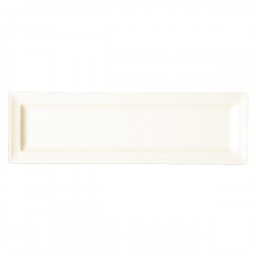 Assiette plate rectangulaire ivoire porcelaine vitrifiée 29,1x12,1 cm Classic Gourmet Rak