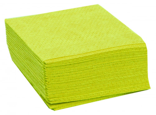 Lavettes non tissées jaune 50x35 cm (25 pièces)