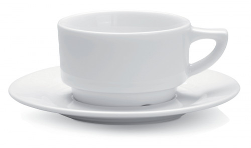 Tasse à thé rond blanc porcelaine 23 cl Ø 9 cm Cafett Pro.mundi