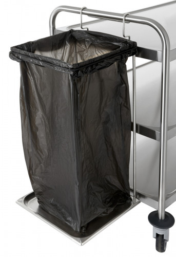 Support sac poubelle inox 36x35,5x81 cm Tournus
