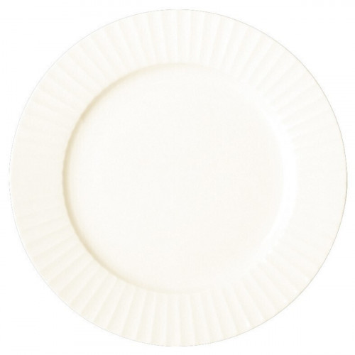 Assiette plate rond ivoire porcelaine vitrifiée Ø 31 cm Metropolis Rak