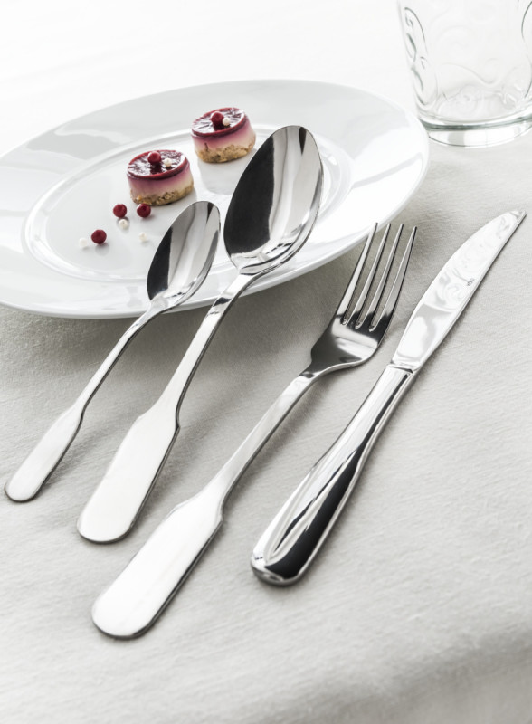 Couteau de table monobloc cranté rond 23,5 cm Vieux Paris Essentials Collection