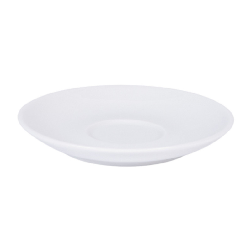 Sous-tasse à expresso rond blanc porcelaine Ø 12 cm Emotions Pro.mundi
