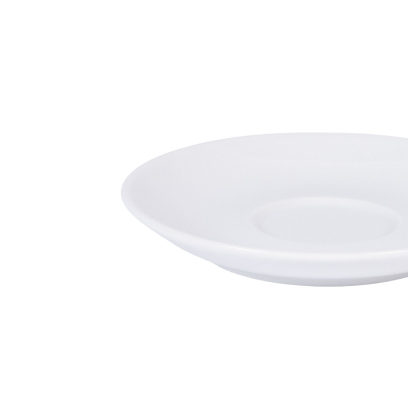 Sous-tasse à expresso rond blanc porcelaine Ø 12 cm Emotions Pro.mundi