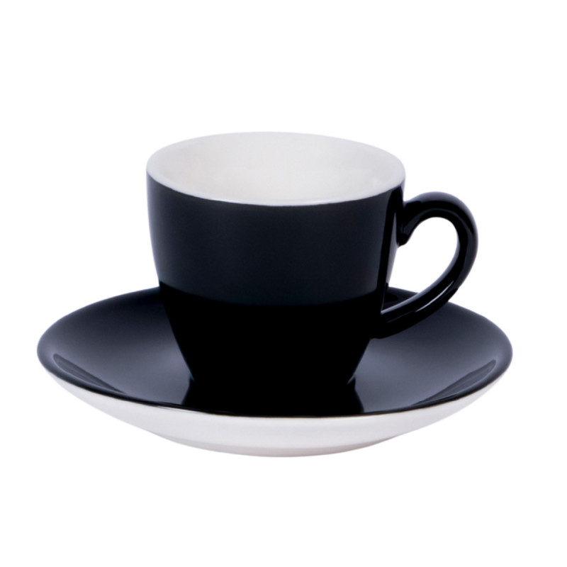 Tasse à expresso rond noir porcelaine 10 cl Ø 6,3 cm Emotions Pro.mundi