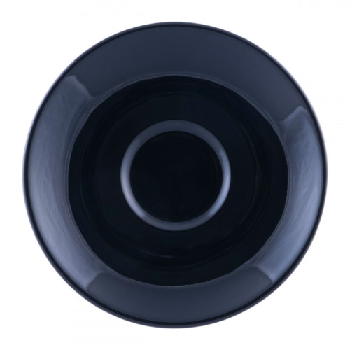 Sous-tasse à expresso rond noir porcelaine Ø 12 cm Emotions Pro.mundi