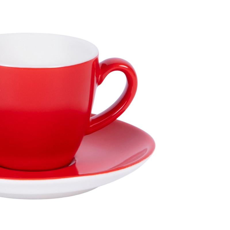 Tasse à expresso rond rouge porcelaine 10 cl Ø 6,3 cm Emotions Pro.mundi