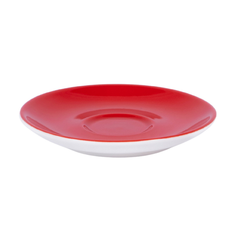 Sous-tasse à expresso rond rouge porcelaine Ø 12 cm Emotions Pro.mundi