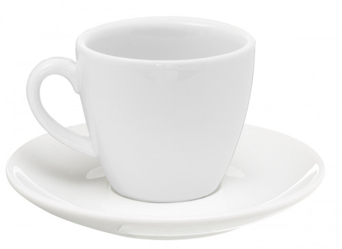 Tasse à cappuccino / thé rond blanc porcelaine 20 cl Ø 9 cm Emotions Pro.mundi