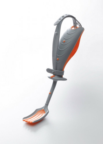 Fourchette ergonomique gris polypropylène (pp) Flex Ergo Saint Romain