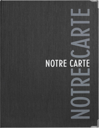Protège-menu rectangulaire noir Artmenu