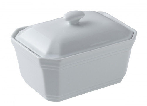 Terrine rectangulaire blanc porcelaine 17x12 cm Bistronome Pro.mundi