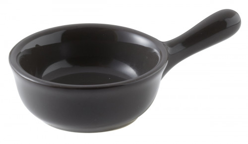 Mini casserole rond gris grès émaillé Ø 6 cm Pro.mundi