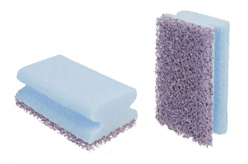 Poignées abrasif pourpre bleu 12x7x4,5 cm 3m (6 pièces)