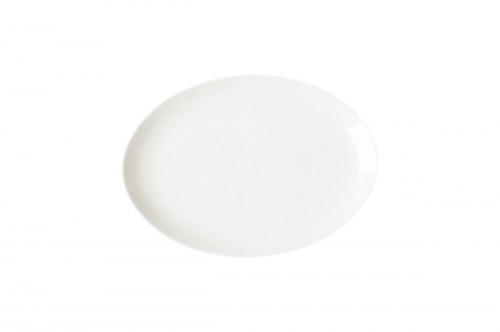 Plat ovale ivoire porcelaine vitrifiée 32,3x23 cm Nano Rak