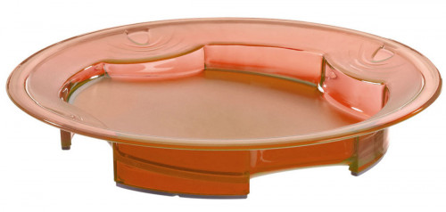 Assiette plate rond orange copolyester Ø 23,5 cm Vaisselle Copolyester Saint Romain