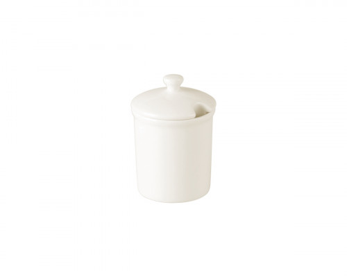 Moutardier rond ivoire porcelaine vitrifiée Ø 6,5 cm Minimax Rak