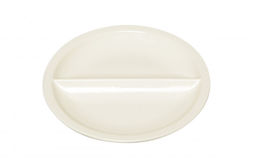 Assiette régithermie rond ivoire porcelaine vitrifiée Ø 22,8 cm Hospital Rak