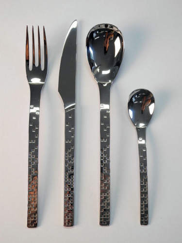 Couteau à dessert monobloc cranté 20,3 cm Pixelle 3d Couzon