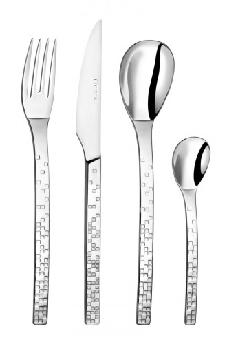 Cuillère à café inox 18/10 14,4 cm Pixelle 3d Couzon