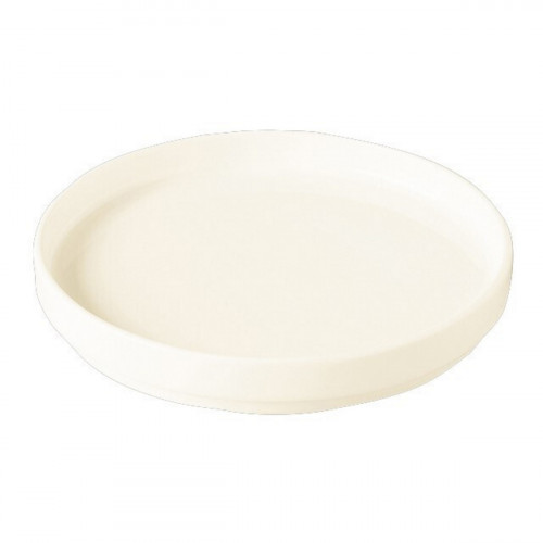 Assiette plate rond ivoire porcelaine vitrifiée Nordic Rak